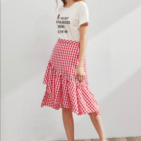 Dresses & Skirts - Brand new red XS plaid skirt
